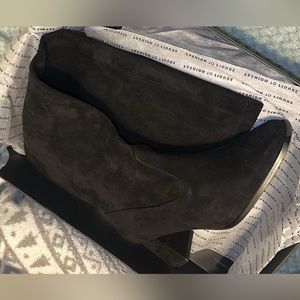 Brand New Over-The-Knee Wide Calf Suede Boots Still in Box never Worn